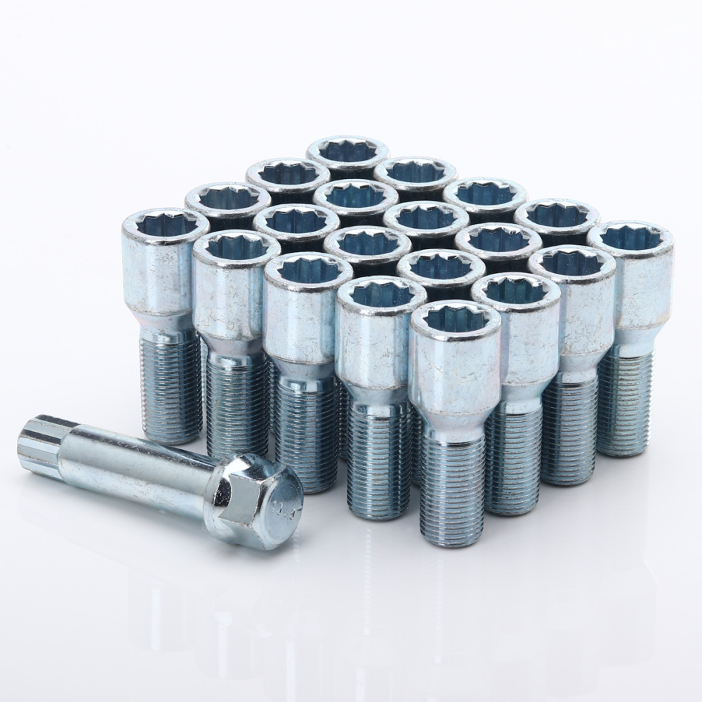 Radschrauben 60° Kegelbund | M12x1,25 Silber